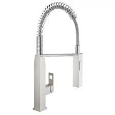 Смеситель Grohe Eurocube 31395DC0 для кухни однорыч., проф.лейка, суперсталь