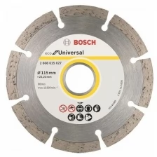 Диск алмазный 115х22,23 мм BOSCH ECO for Universal, 2608615027